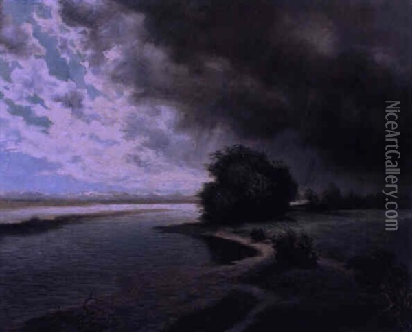 Aufziehendes Gewitter Oil Painting - Hugo Darnaut
