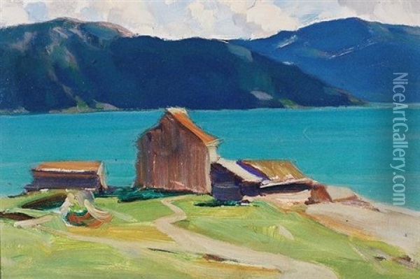 Ranafjord, Norway Oil Painting - Clarence Alphonse Gagnon