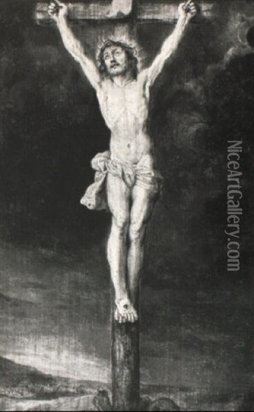 Crucifixion Oil Painting - Abraham van Diepenbeeck