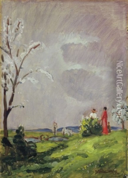 Spring Oil Painting - Bela Ivanyi Gruenwald