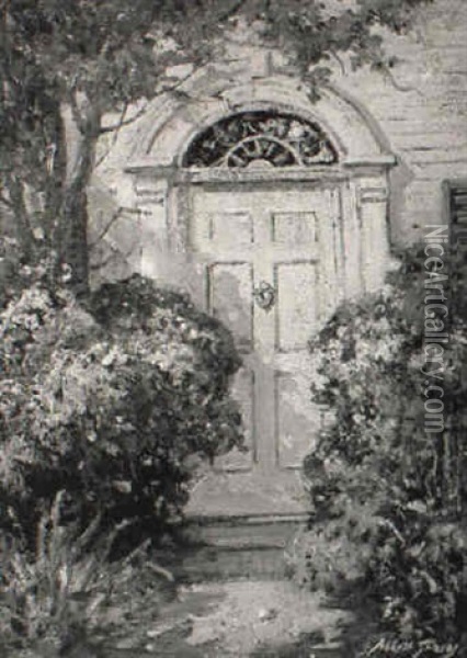 Colonial Doorway Oil Painting - Abbott Fuller Graves