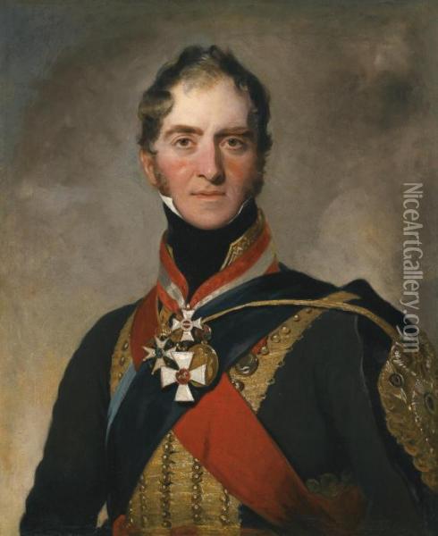 Portrait Of Field Marshal Henry William Paget Oil Painting - Sir Thomas Lawrence