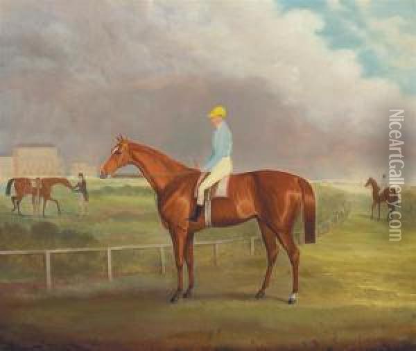 Maid Of Monton, Last Race Meeting Oil Painting - Francis Calcraft Turner