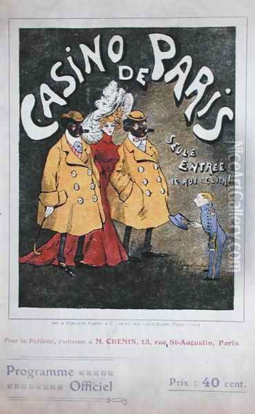 Official Programme for the Casino de Paris, 1906 Oil Painting - Jacques Charles