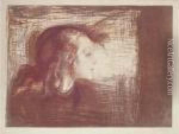 Das Kranke Kind I Oil Painting - Edvard Munch