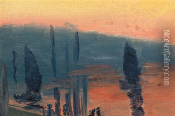 Dawn Oil Painting - Edward Emerson Simmons