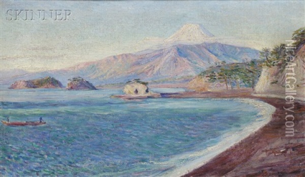 Fuji From Lava Beach Oil Painting - Lilla Cabot Perry
