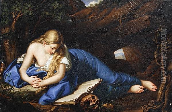Saint Mary Magdalene Oil Painting - Pompeo Gerolamo Batoni