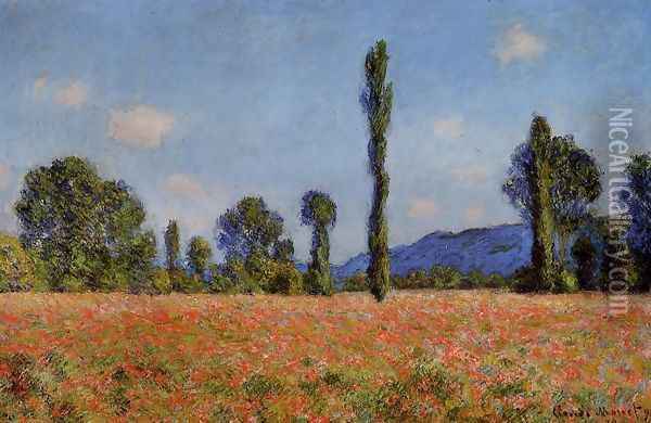 Poppy Field Giverny Oil Painting - Claude Oscar Monet