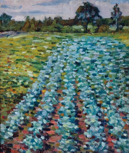 Open Field Oil Painting - Charles Salis Kaelin