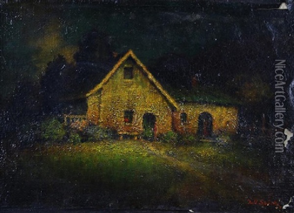 The Old House Oil Painting - Will Sparks