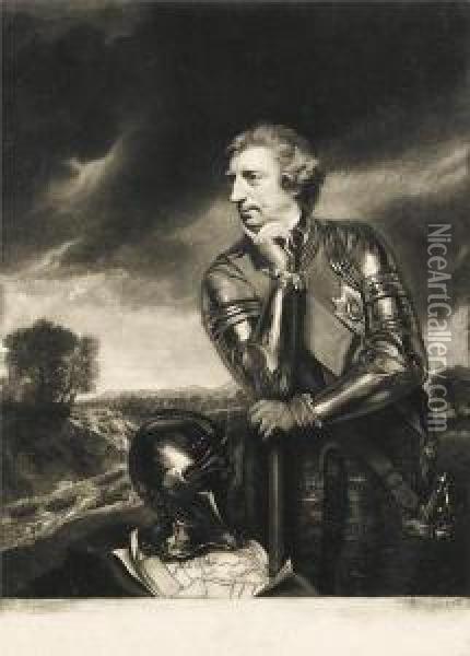 Portrait Of Sir Jeffery Amherst Oil Painting - James Watson