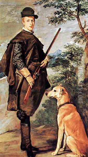 Cardinale Infante Ferdinand of Austria as Hunter Oil Painting - Diego Rodriguez de Silva y Velazquez
