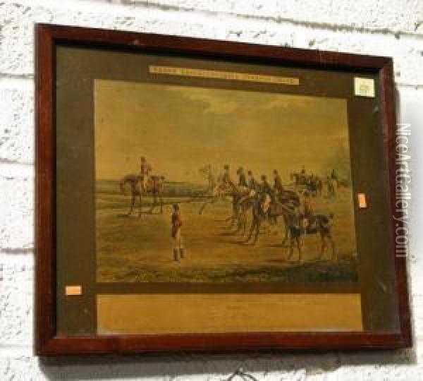 The Grand Leicestershire Steeple Chase Oil Painting - Henry Thomas Alken