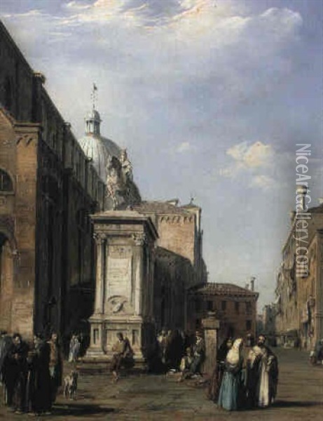Campo S. Giovanni E Paolo Oil Painting - Edward Pritchett