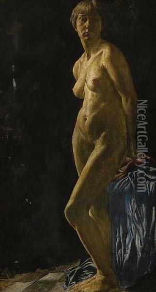 Nude (c1926) Oil Painting - Edward Baird