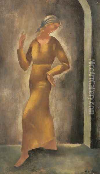 Dancing Woman Oil Painting - Eugene Zak