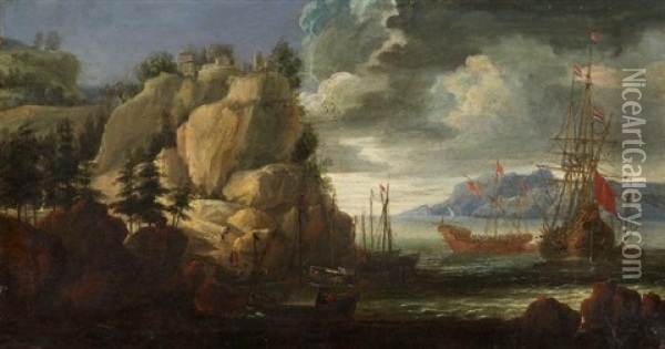 Das Aufziehende Gewitter Oil Painting - Jan Van Huysum