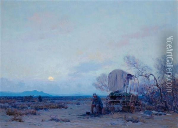 Desert (prospector) Oil Painting - John Frost
