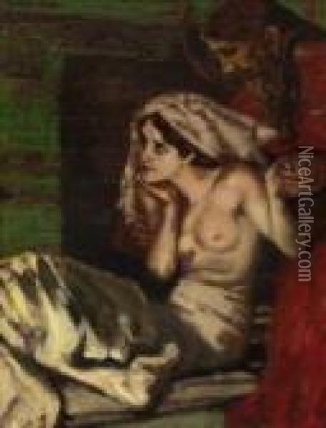 Die Erweckung Der Tochter Des
 Jairus Oil Painting - Albert von Keller