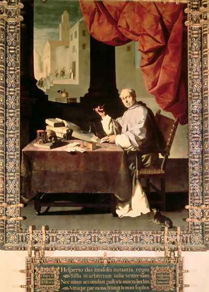 Father Gonzalo de Illescos Oil Painting - Francisco De Zurbaran