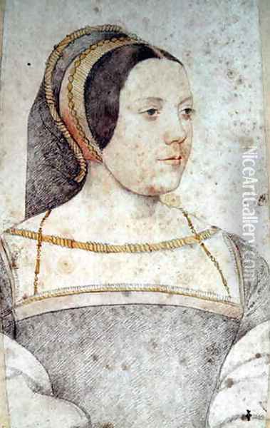Judith d'Assigny (c.1502-58), femme de Jean de Crequi, sire de Canaples, c.1523 2 Oil Painting - (studio of) Clouet