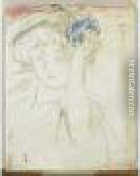 Misia Natanson A Sa Chevelure, Vers 1900 Oil Painting - Pierre Bonnard