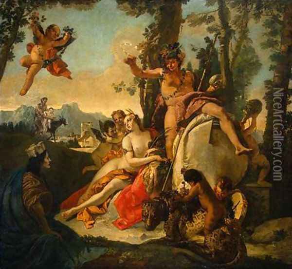 Bacchus and Ariadne Oil Painting - Giovanni Battista Tiepolo