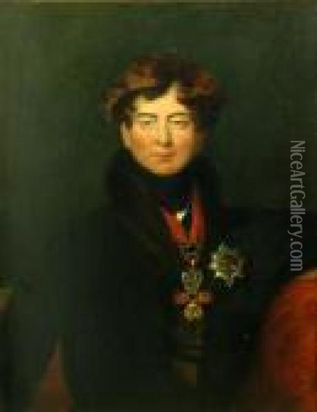 A Portrait Of George Iv Oil Painting - Sir Thomas Lawrence