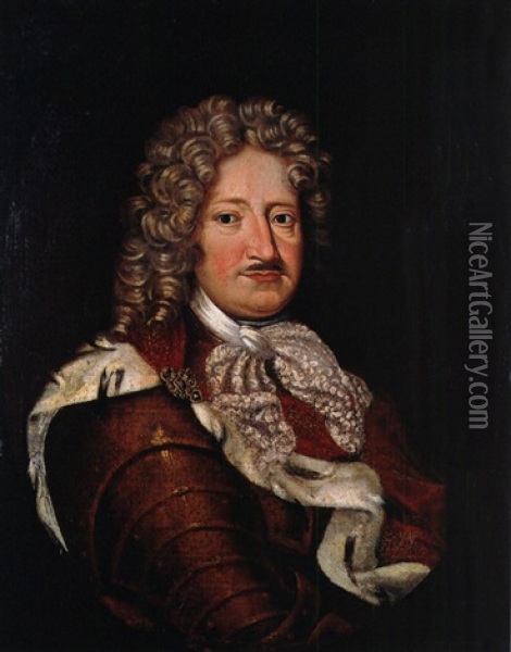 Portrait Friedrich I In Preussen Oil Painting - Friedrich Wilhelm Weidemann