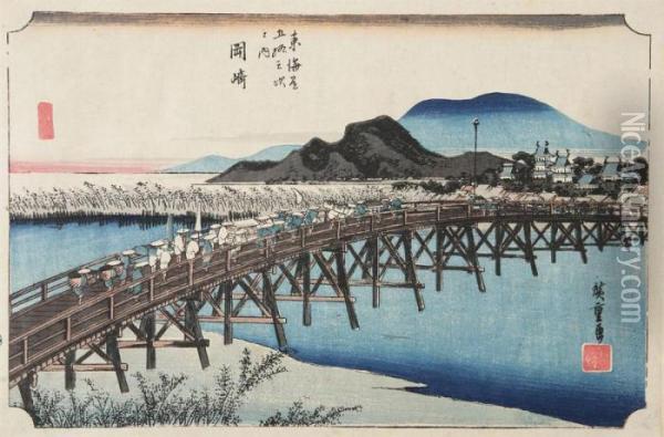 Nr. Oil Painting - Utagawa or Ando Hiroshige
