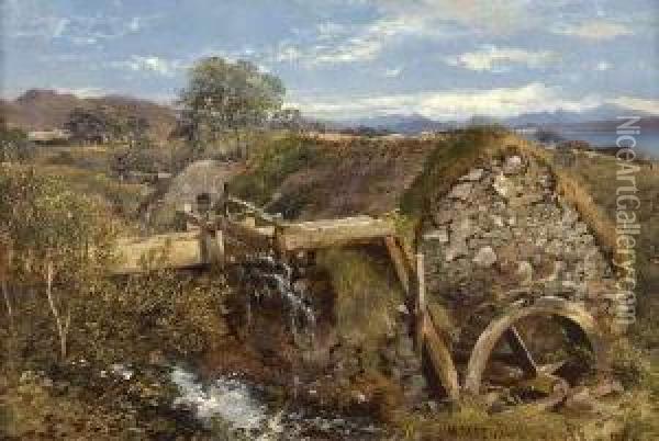 Highland Mill At Morvern, Argyllshire Oil Painting - Horatio McCulloch