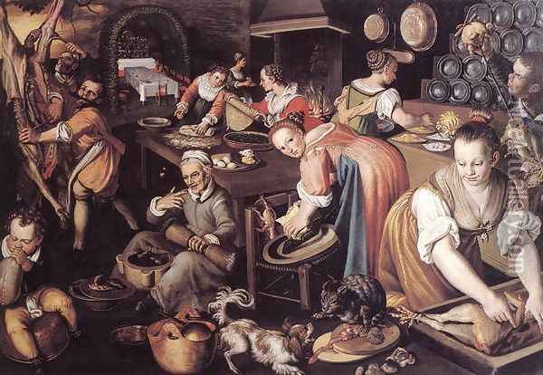Kitchen 1580s Oil Painting - Vincenzo Campi