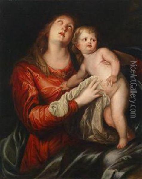 Maria Mit Dem Christuskind Oil Painting - Sir Anthony Van Dyck
