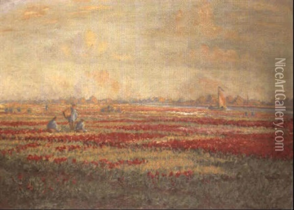 Tulpen Oil Painting - Frank S. Herrmann