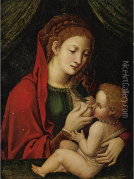 Madonna And Child Oil Painting - Barend Van Orley