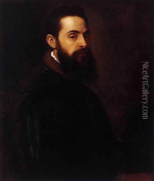 Portrait of Antonio Anselmi 2 Oil Painting - Tiziano Vecellio (Titian)