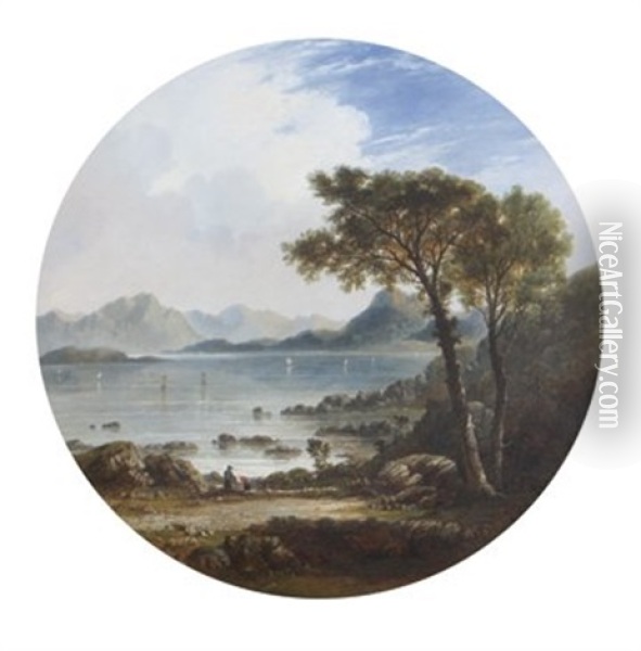 Classical Landscape Oil Painting - J. Ward