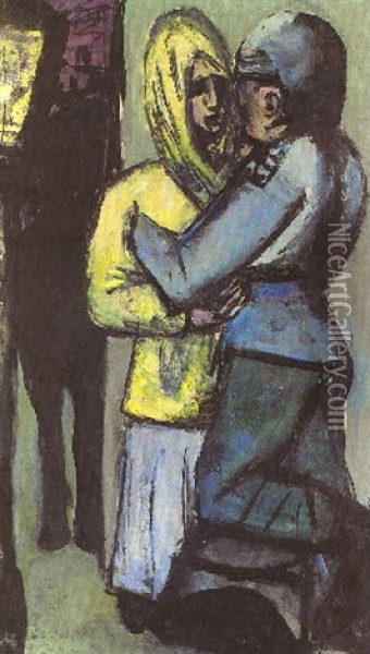 Abschied Oil Painting - Max Beckmann