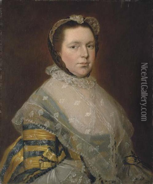 Portrait Of Mrs Thomas Prowse Oil Painting - Thomas Gainsborough
