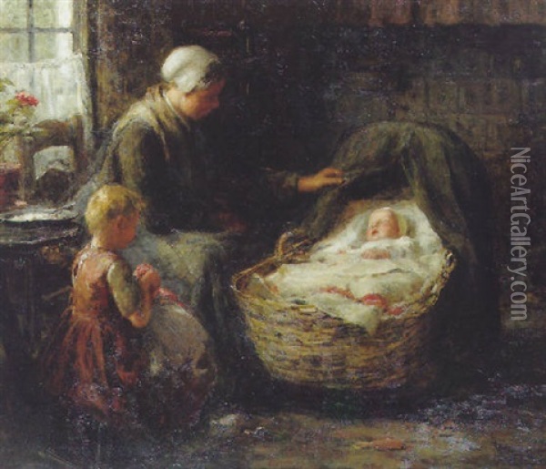The New Arrival Oil Painting - Evert Pieters