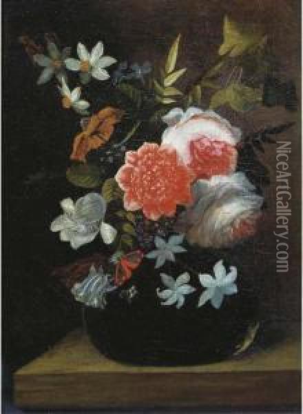 Roses Oil Painting - Jan Philip van Thielen