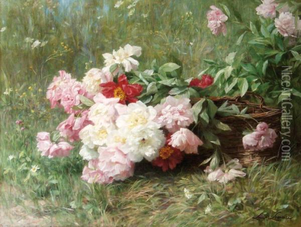 Fleurs Fraichement Cueillies Oil Painting - Louis Marie Lemaire