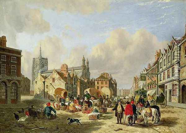 The Haymarket Norwich Oil Painting - David Hodgson