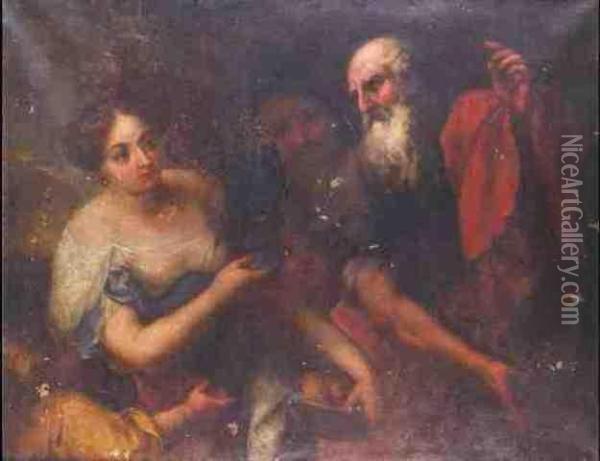 Banishment Of Hagar Oil Painting - Giovanni Andrea di Ferrari
