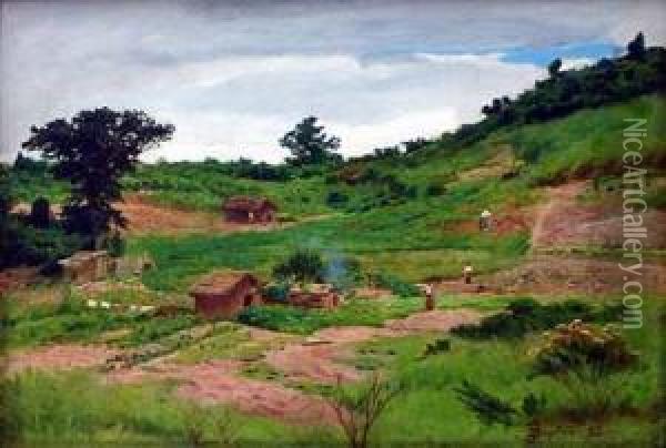 Paisagem Rural Oil Painting - Joao Baptista Da Costa