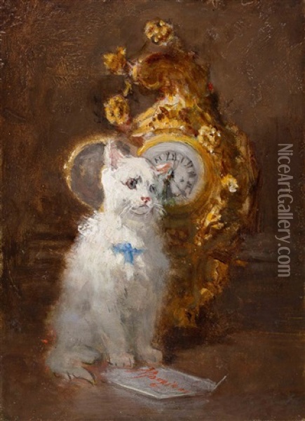 Taking Time Oil Painting - Charles Monginot