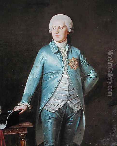 Christian VII 1749-1808 1788 Oil Painting - Heinrich Schmidt
