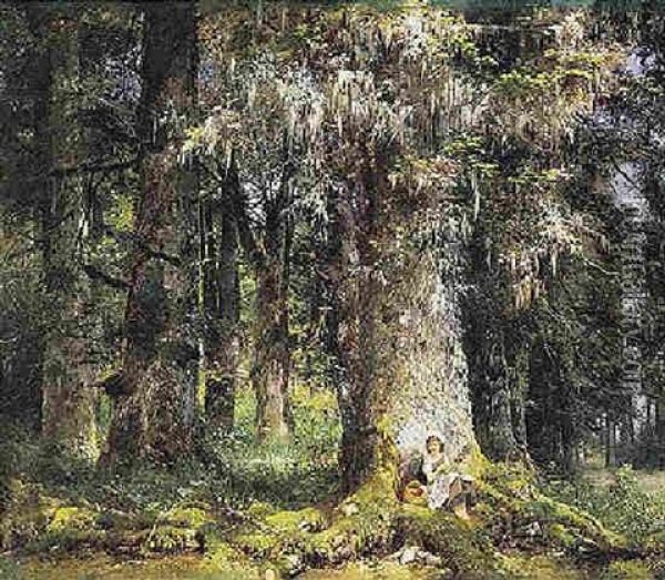 Rast Unter Dem Baum Oil Painting - Anton Heinrich Dieffenbach