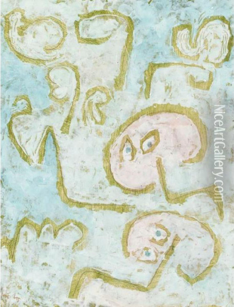 Auferstehende (resurrection) Oil Painting - Paul Klee